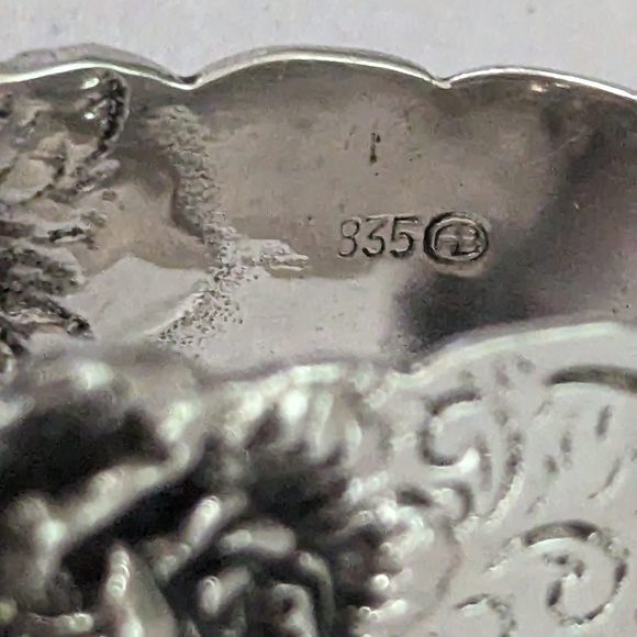 Antique AB Hildesheimer Rose Silver Bird's Feet Rose Sugar Tongs Nips 835 - Picture 5 of 5